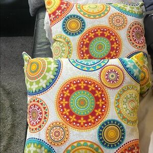 Colorful Mandala Throw Pillow Set